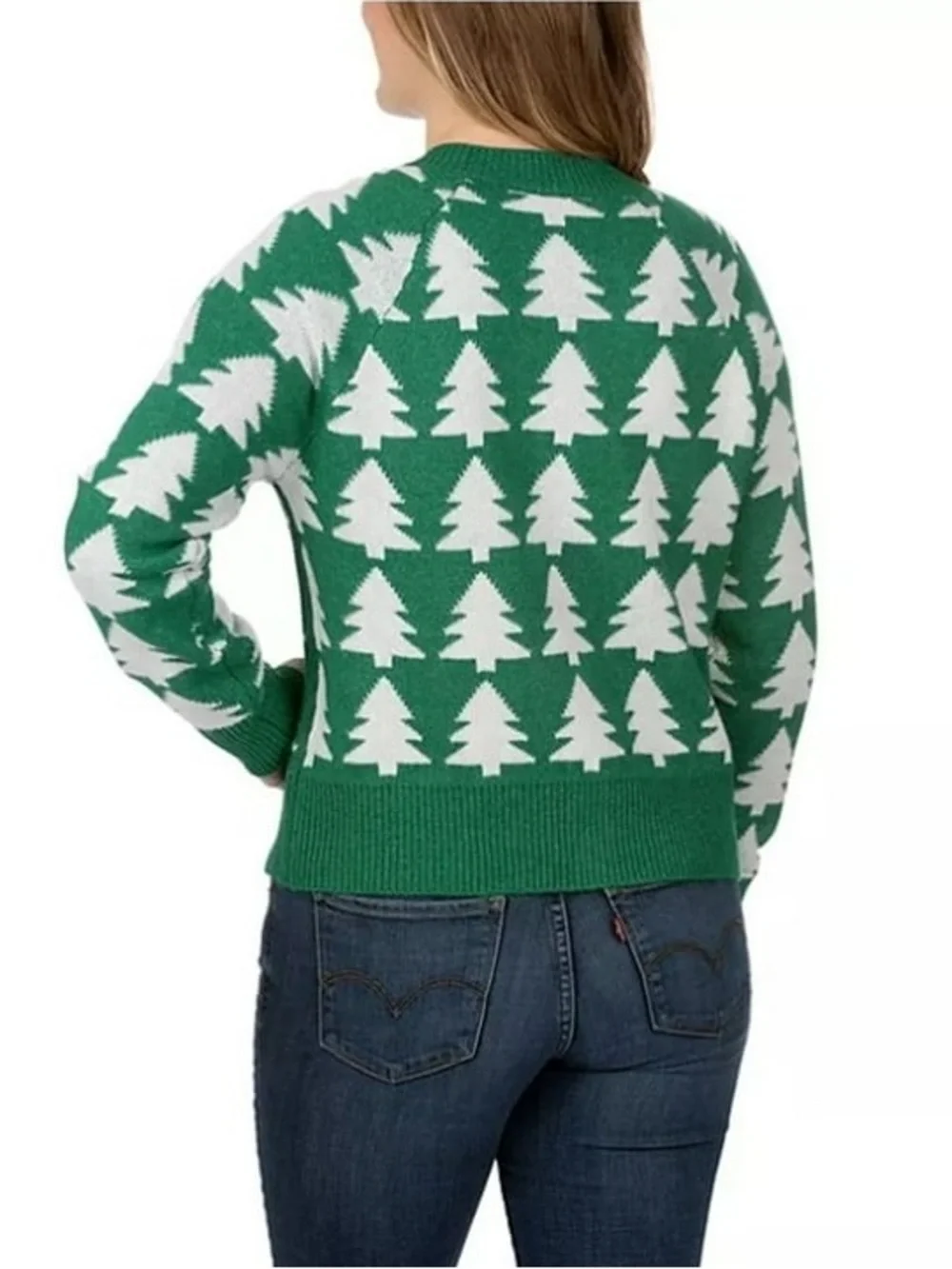 Dec. 25th Women's Holiday Knit Christmas Button-Down Cardigan Sweater Small